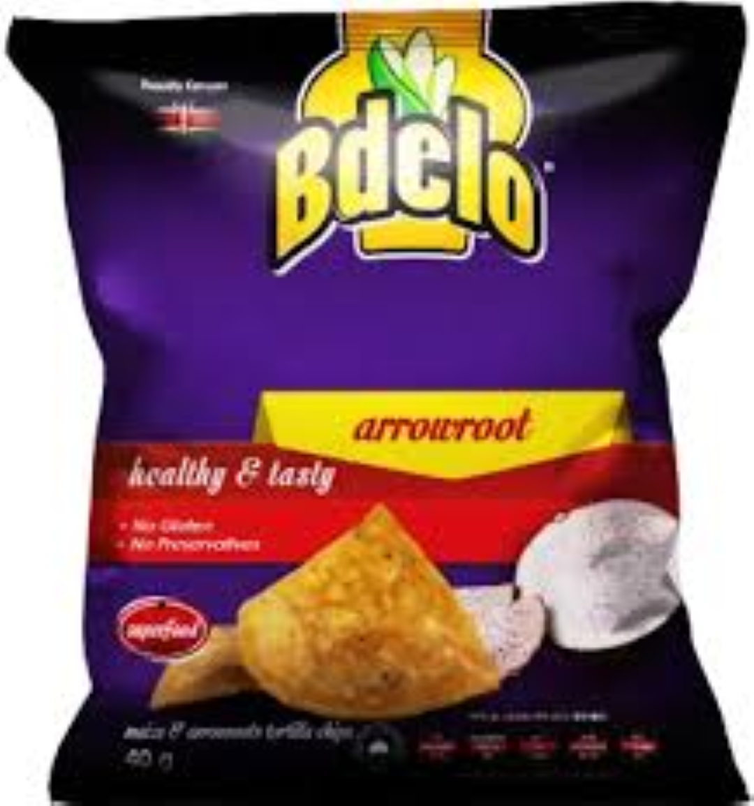 BDELO MAIZE TORTILLA CHIPS ARROWROOTS 40G